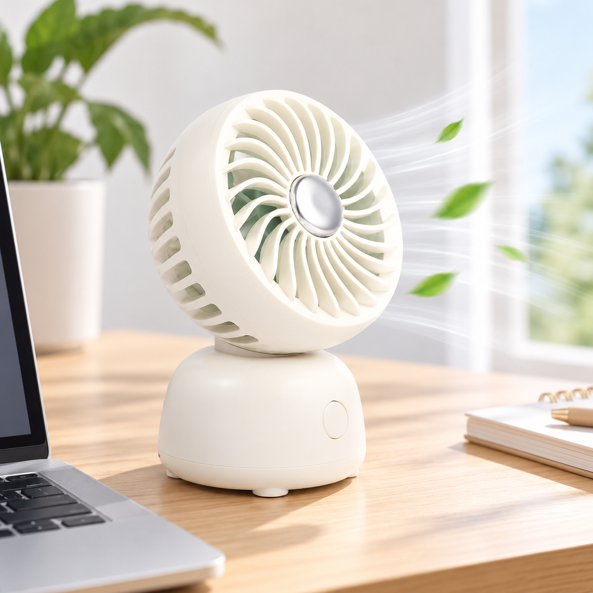 Desktop handheld USB rechargeable mini fan