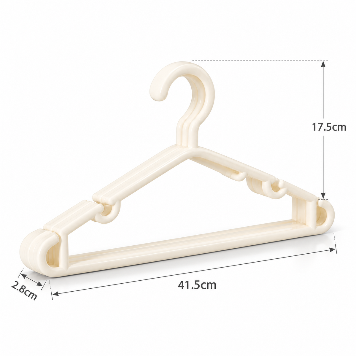 Shoulder pad groove all-season clothes hanger