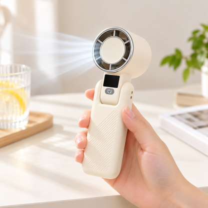 Portable folding handheld mini fan