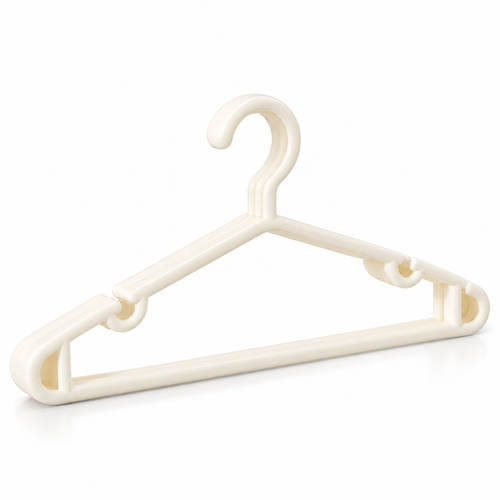 Shoulder pad groove all-season clothes hanger