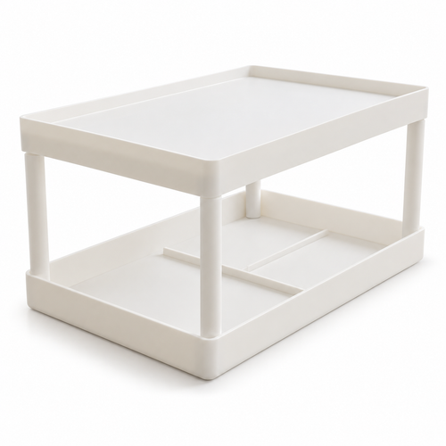 Desktop double-layer storage rack