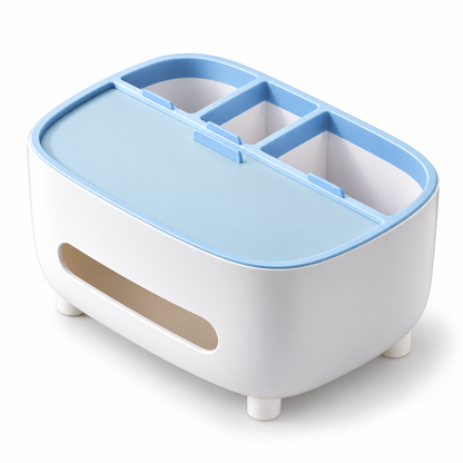 Declutter Your Space with This Stylish 2-in-1 Tissue Box Organizer!
