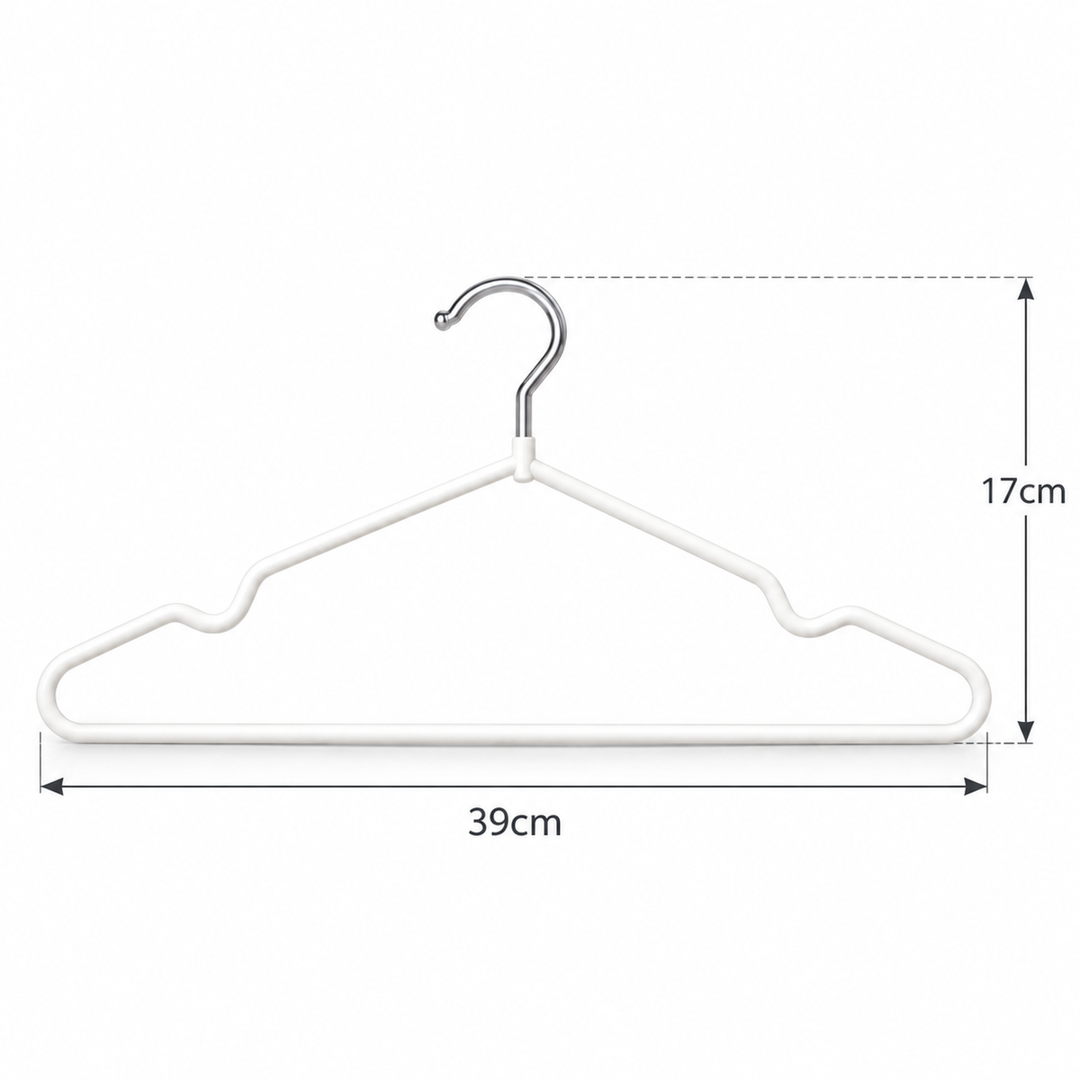 Seamless adult clothes hanger