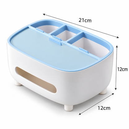 Declutter Your Space with This Stylish 2-in-1 Tissue Box Organizer!
