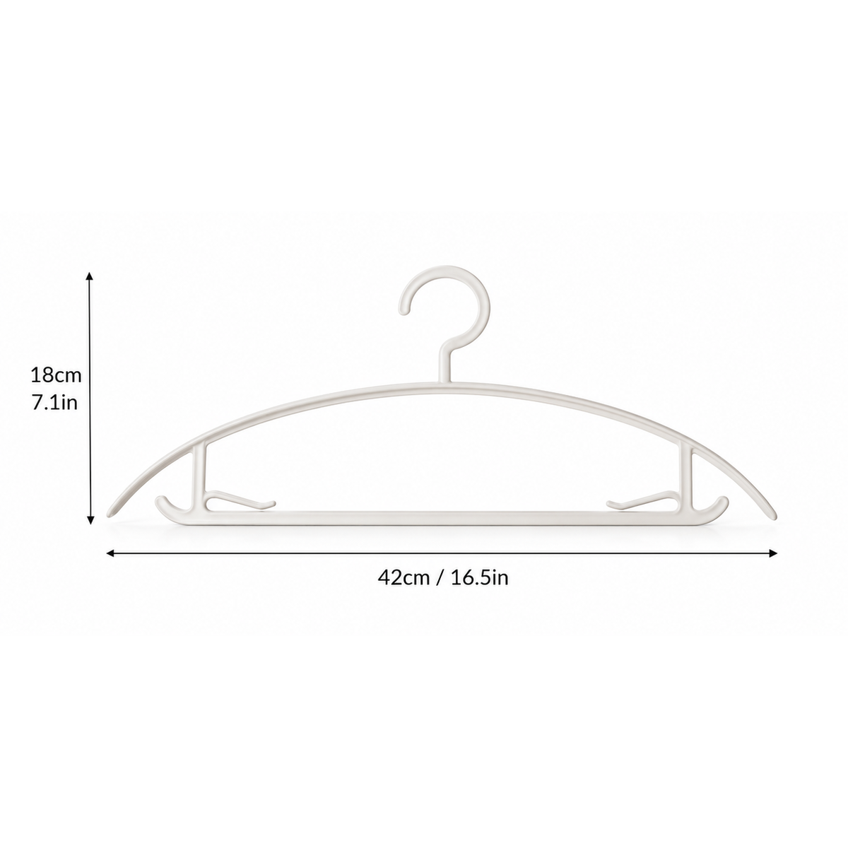 Thickened and reinforced clothes hangers for non-slip hanging of clothes
