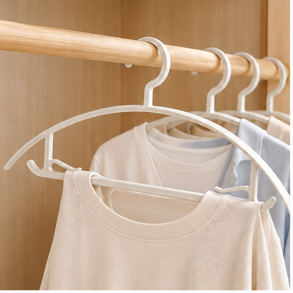 Thickened and reinforced clothes hangers for non-slip hanging of clothes